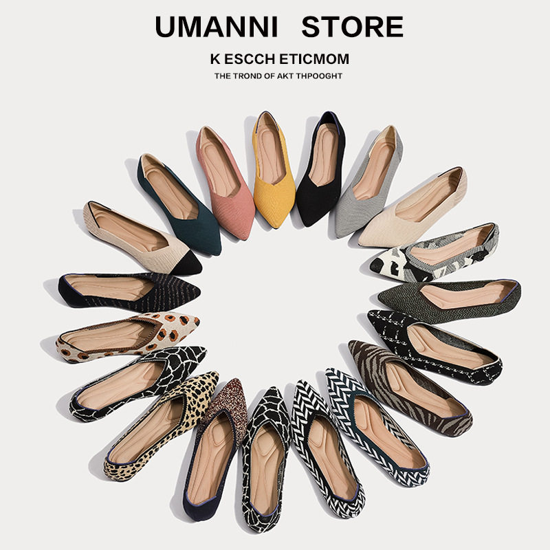 王妃鞋单鞋女2024外贸跨境亚马逊针织编织鞋飞织鞋蛋卷鞋豆豆鞋女,女鞋,时尚休闲鞋,淘宝优惠券,粉丝福利购,淘宝优惠卷