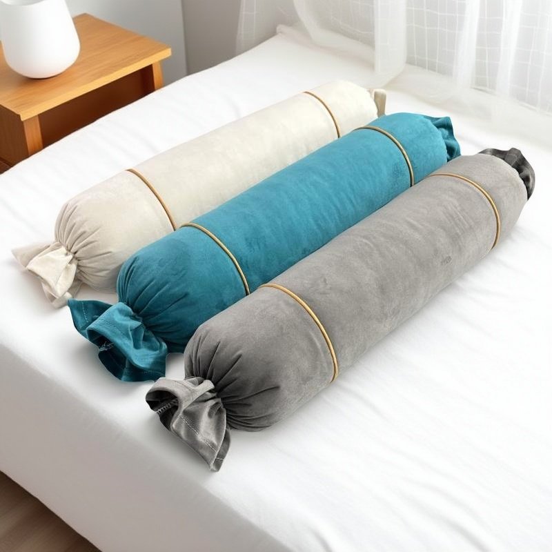 美容院脚枕糖果枕垫脚按摩床圆柱枕足浴按摩推拿枕头长条圆形枕头