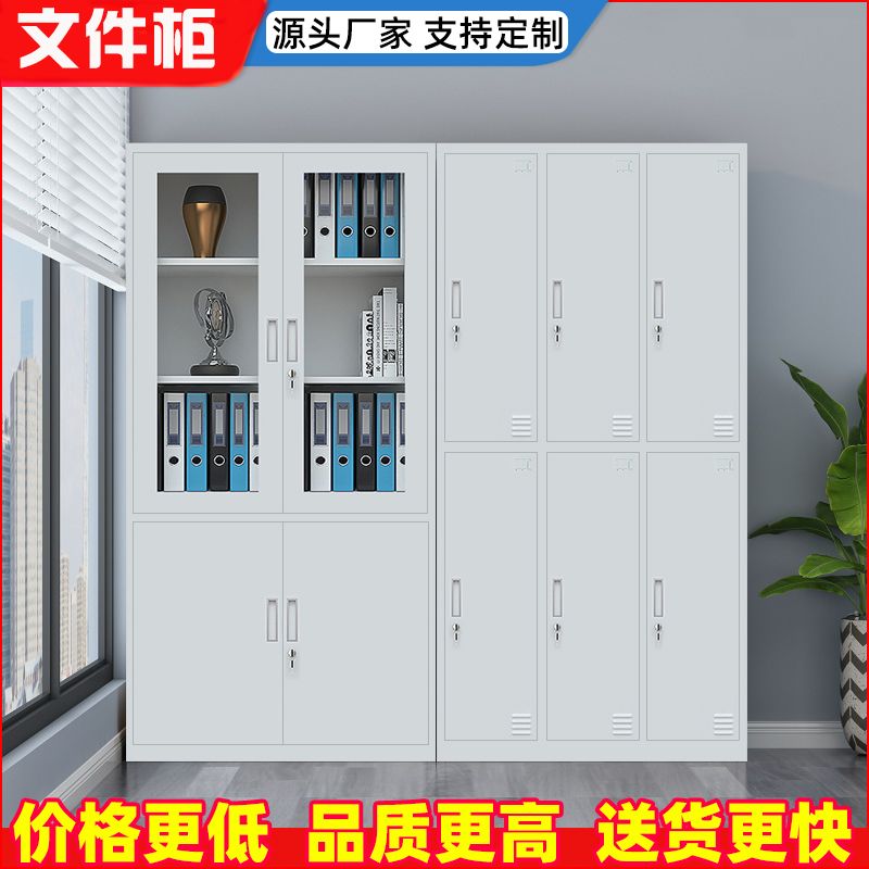 福州市办公文件柜矮柜铁皮抽屉档案资料财务凭证柜带锁储物更衣柜
