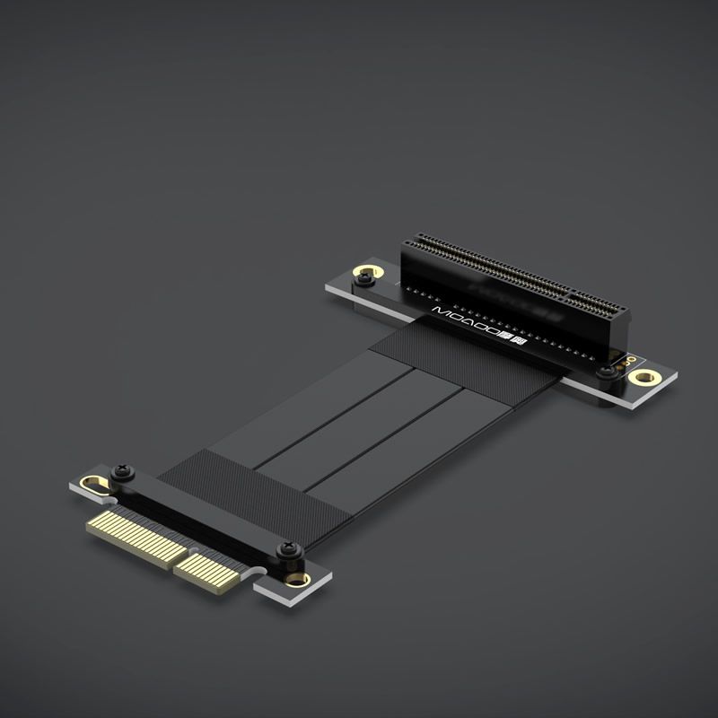 台式机延长线 网卡阵列卡 PCI-E 3.0 x4延长线 pcie转接线 4X 64P