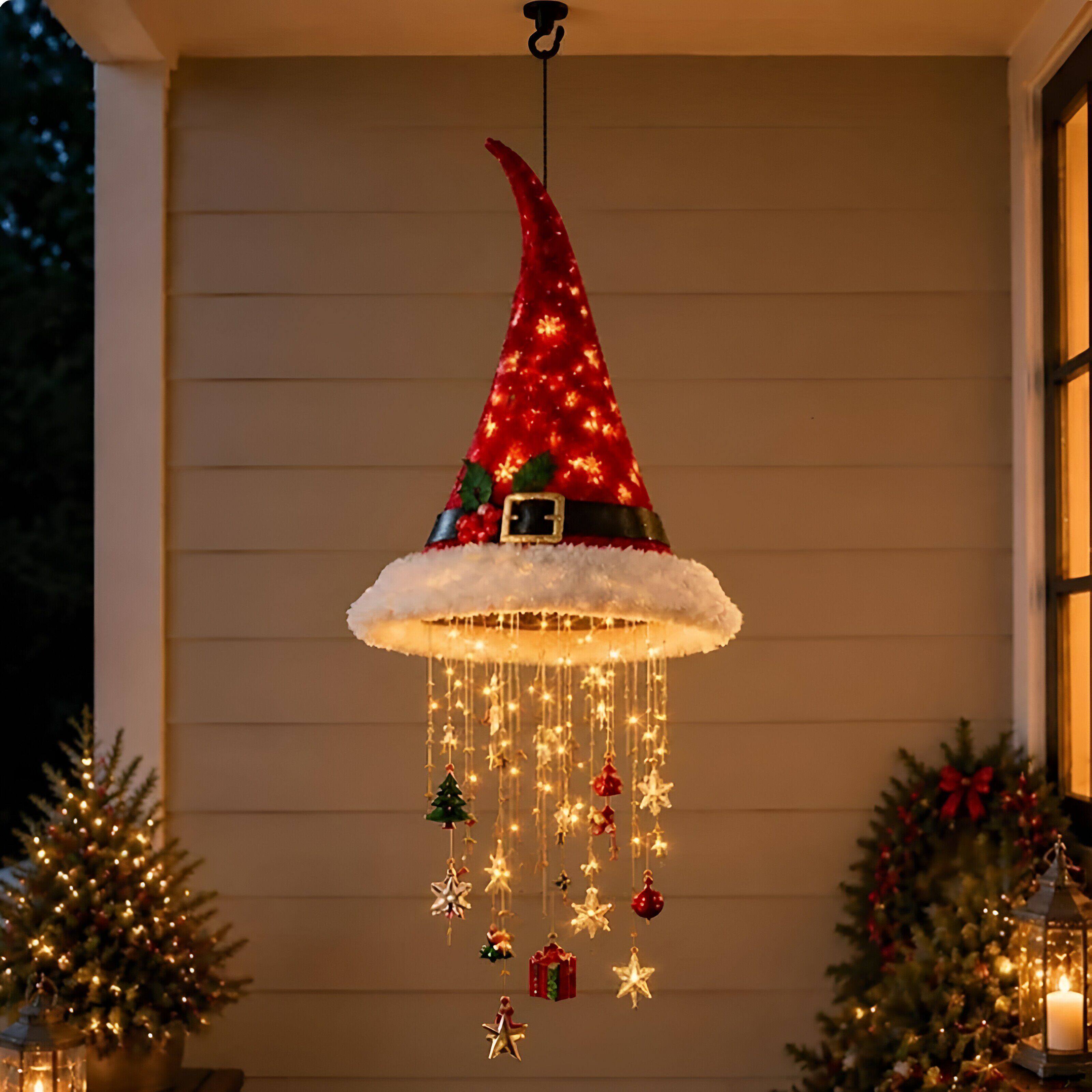 圣诞节装饰品圣诞帽吊灯氛围感挂饰Christmas Hat Hanging Light