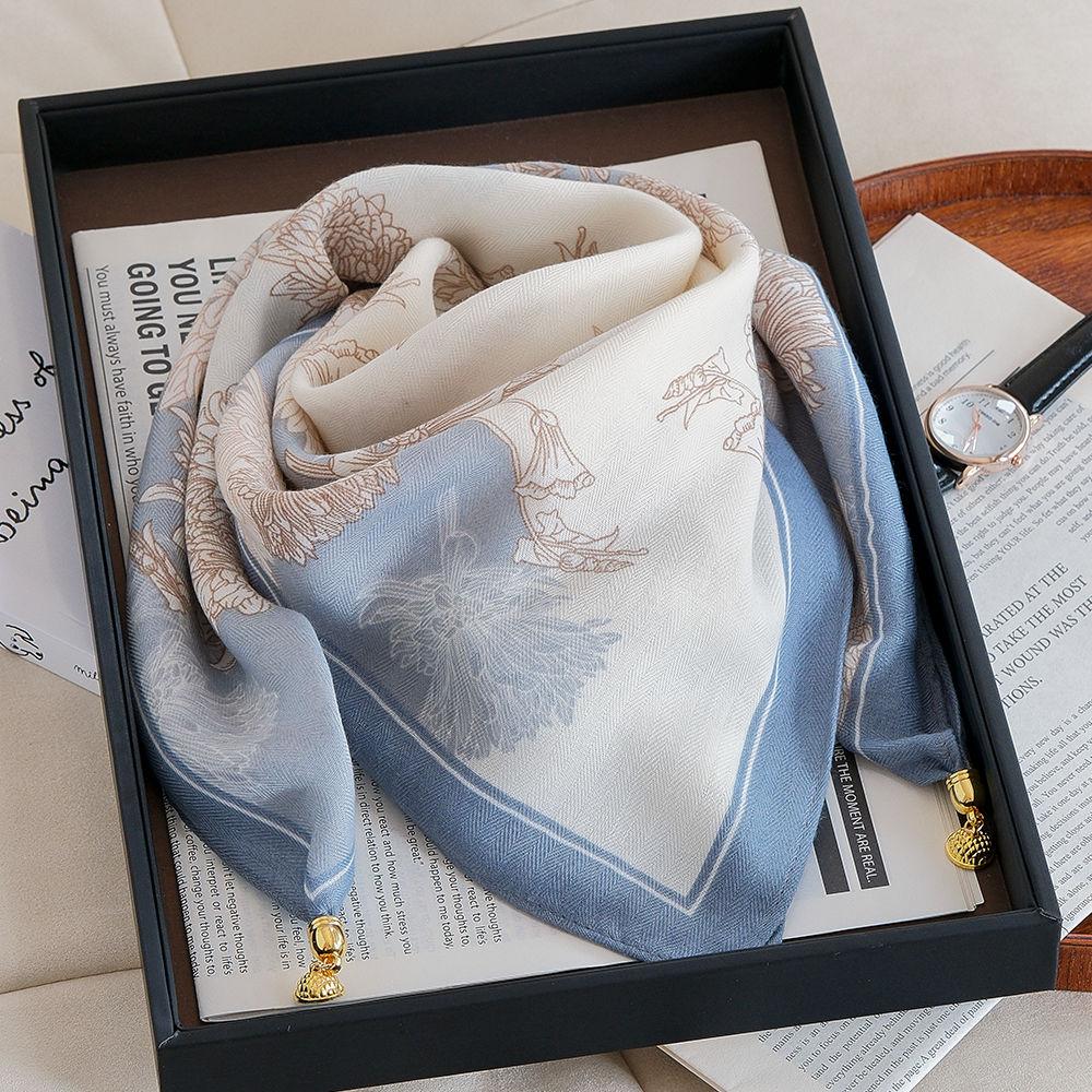 新款磁吸扣2024丝巾方巾