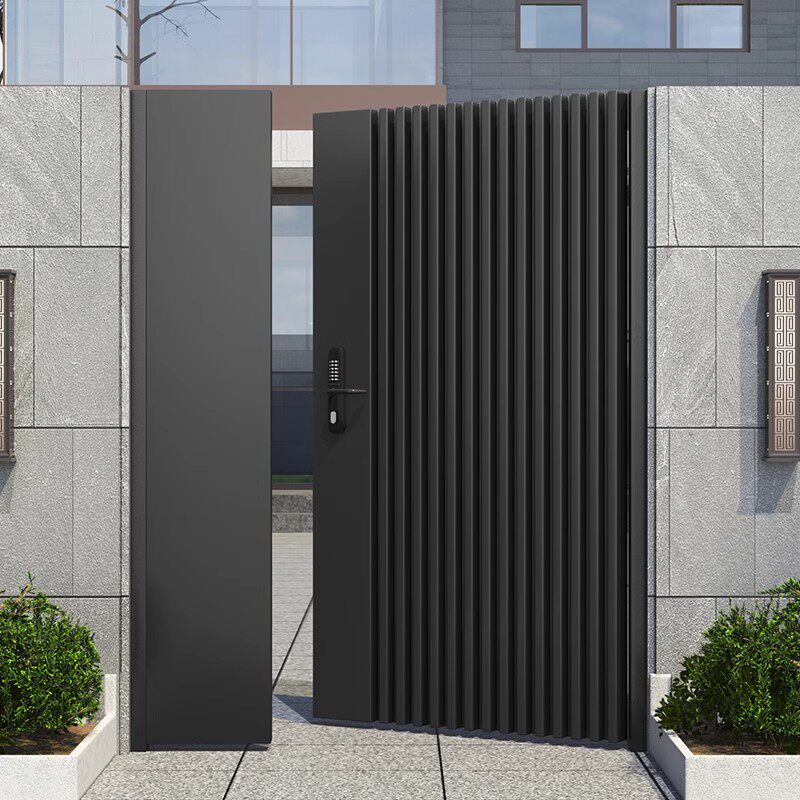 铁艺大门院子门百叶门别墅大门电动大门对开门欧式庭院大门简约