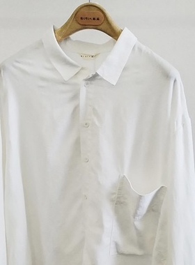 斯琴国内专柜同款代购2023春季新款白色衬衫女BCCS01801