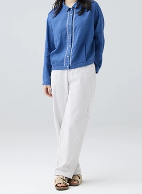 斯琴2026春专柜正品石灰白宽松棉质牛仔裤长款休闲百搭CKC260186