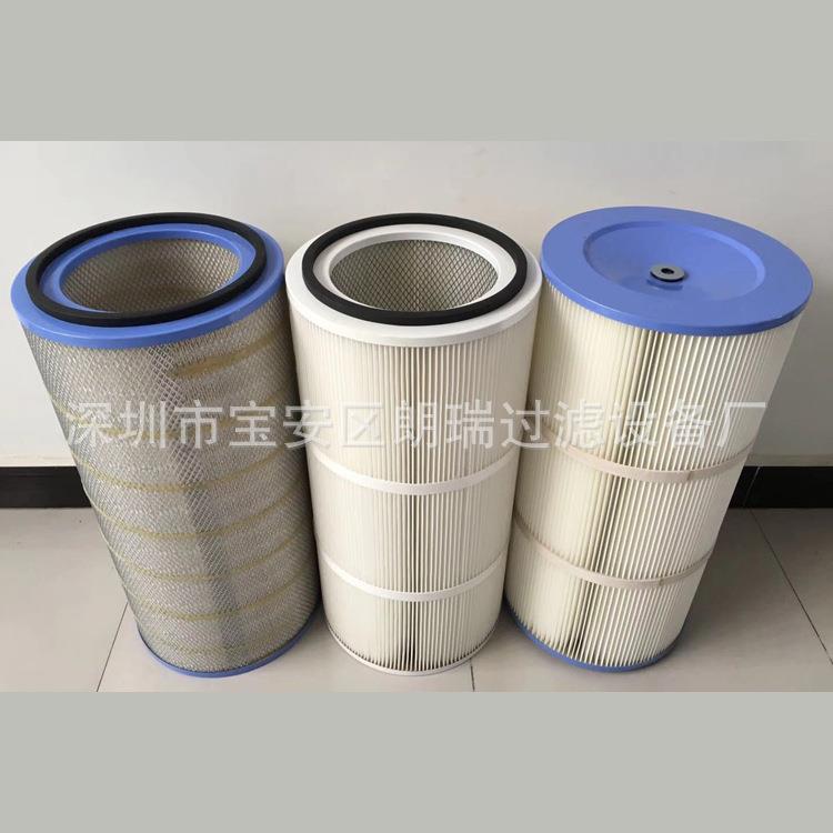 供应 六耳快拆喷粉除尘滤芯 聚酯纤维膜抛丸机空气滤芯