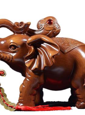 大象摆件一对招财开业礼品客厅玄关电视酒柜办公室吉祥工艺装饰品