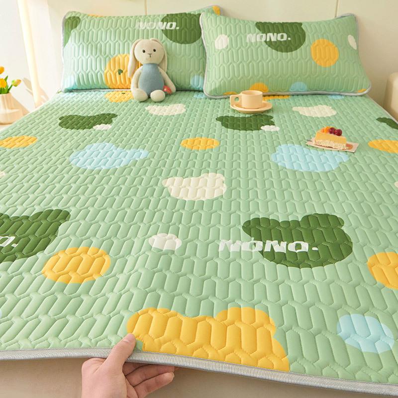 夏季乳胶凉席三件套冰丝单人床单家用可水洗空调软席单件家用床垫