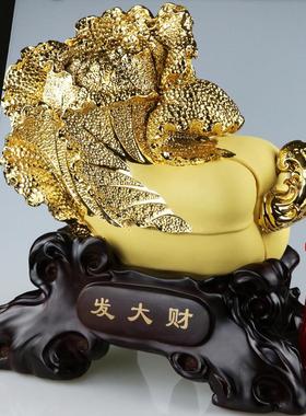 雅信发大财白菜摆件树脂工艺品客厅办公室电视柜装饰送客户送领导