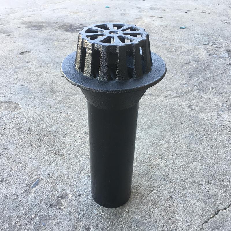 直排喇叭口落水斗天台铸铁地漏DN100虹吸式雨水斗 87型铸铁雨水斗