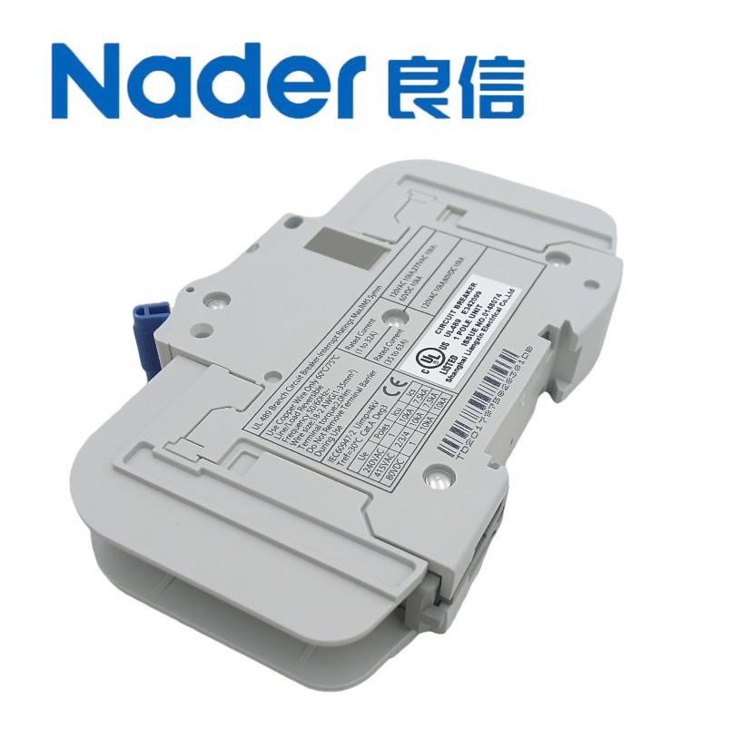 Nader上海良信电器NDB2T-63D型空气开关1P塑料外壳断路器总闸20A