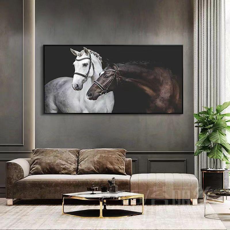 5d钻石画满钻新款客厅简约现代骏马办公室砖石画贴钻十字绣钻石绣