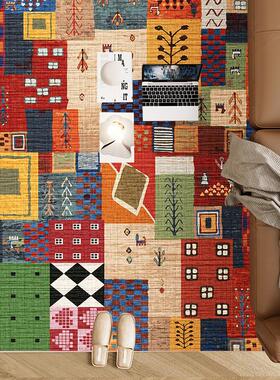 客厅地毯TPR比利时绒多巴胺2025新款复古卧室床边民族风沙发地垫