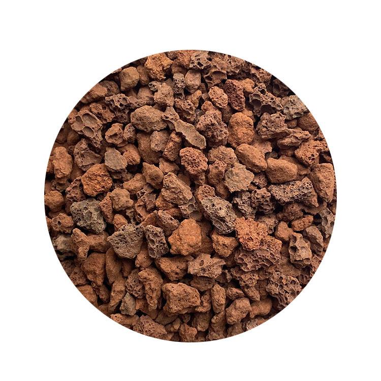 红色火山石颗粒鱼缸垫底火山岩水族装饰造景兰花多肉种植用铺面石