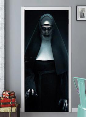 MT071外贸热销万圣节死神门贴 玻璃橱窗贴创意派对木门翻新墙贴