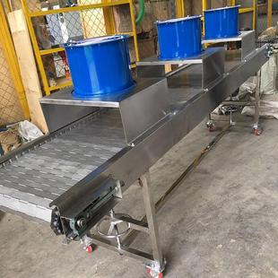 不锈钢链板输送机网带输送机烘干机压铸机不锈钢链板提升机