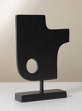 简约现代几何抽象摆件组合样板房售楼处客厅书房软装饰品展厅摆设