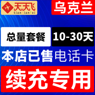 乌克兰电话卡总量套餐充值4g手机上网卡欧盟多国流量卡10-30天