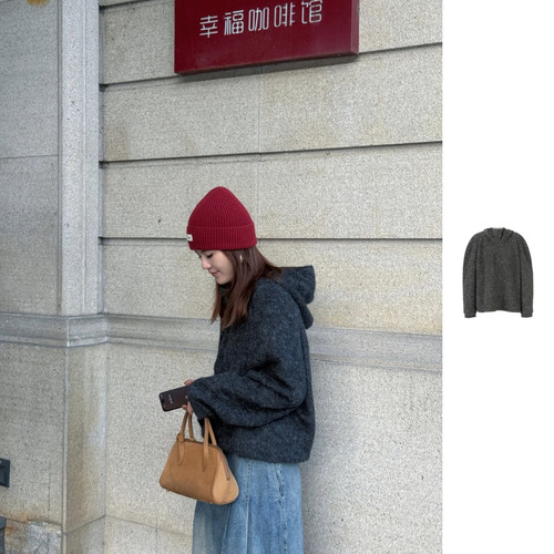项小七 YOE YYOU 设计师品牌26早秋新款休闲宽松连帽廓形上衣