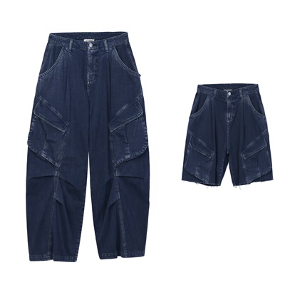 OIIORIRI 项小七 26早春新品时尚大口袋工装裤/T089五分裤/T090