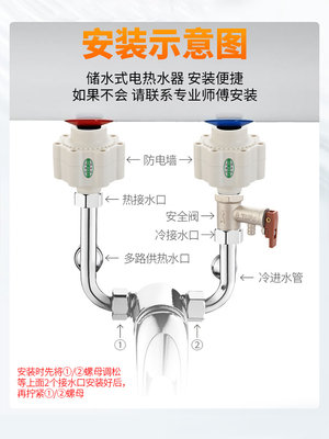 防火墙隔电墙接头外置热水器通用型漏电电热水器配件防电墙防触电