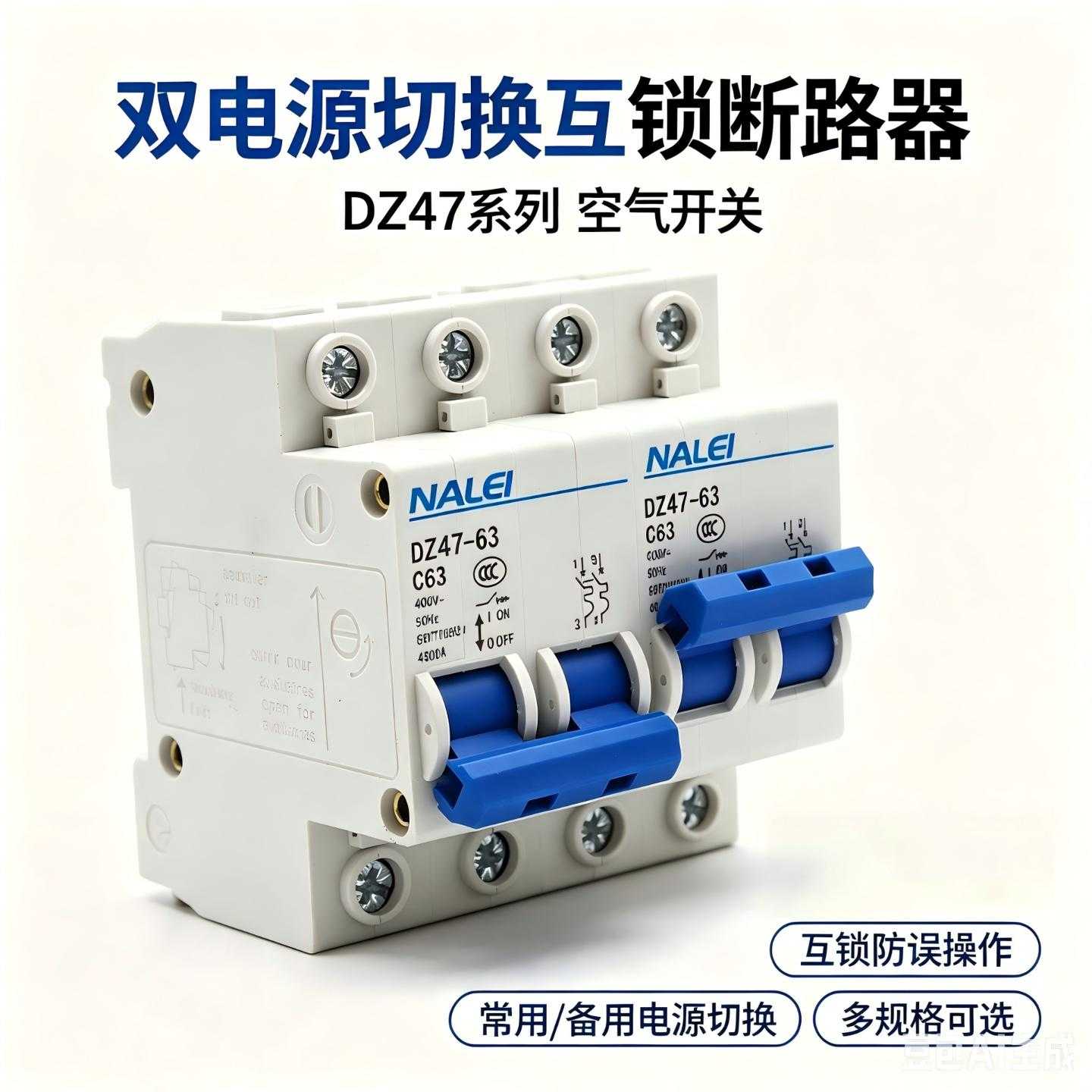 双电源手动切换开关DZ47系列稳压