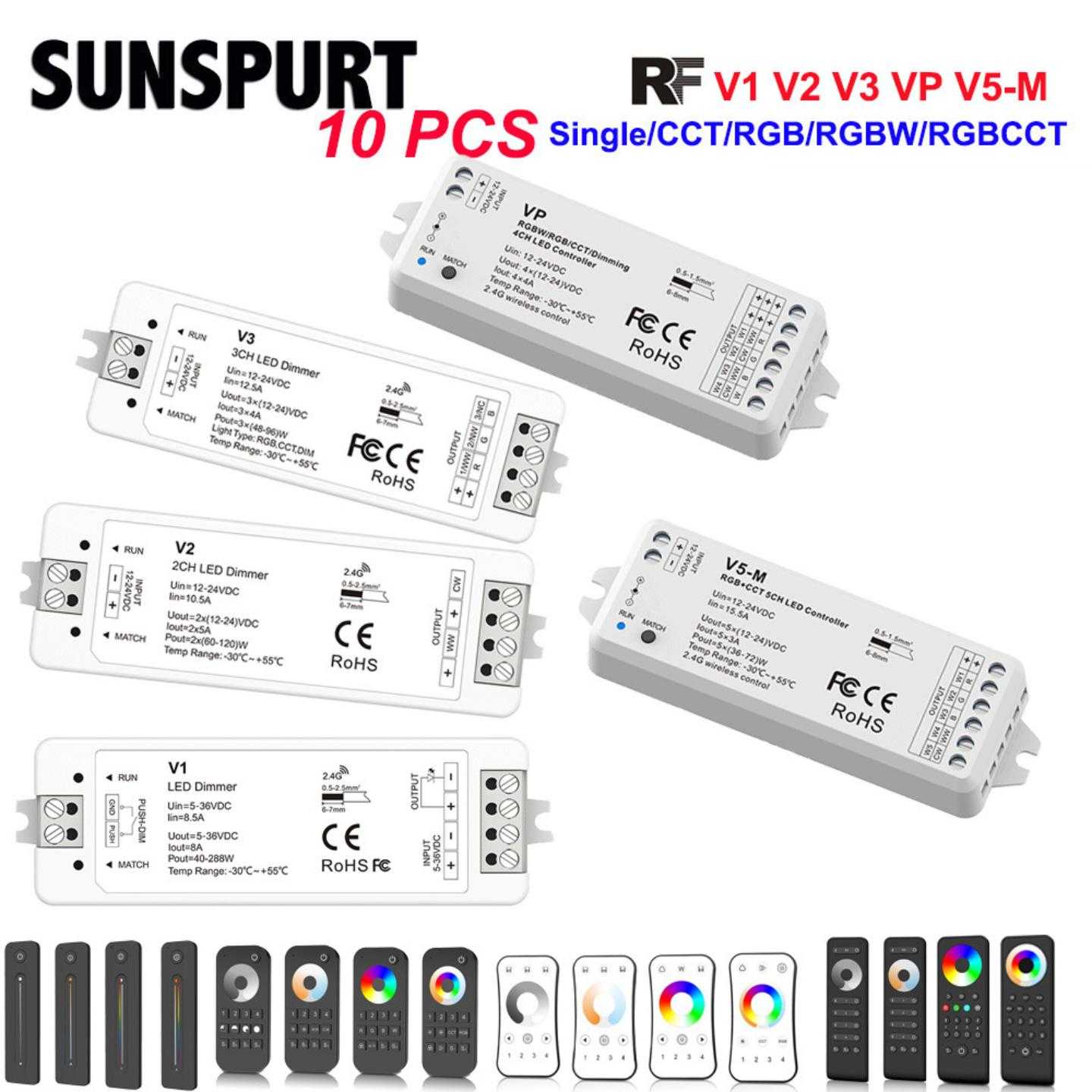LED灯带RF24G双色RGB七彩无线12V