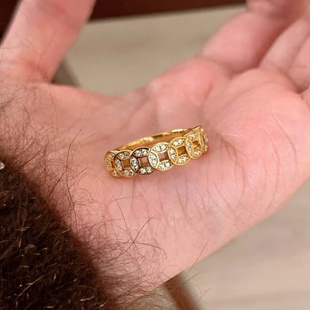 新款钱多多戒指中古钱币指环时尚复古精致小众高级感戒指女