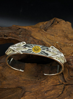 新款鹫见太郎平打鹰爪点金射线手镯手环时尚百搭款饰品