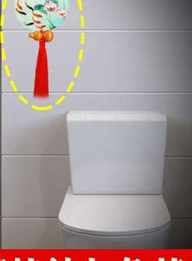 净秽荷花鲤鱼图卫生间荷花图大门对厕所厨房卧室九鱼锦鲤图挂件