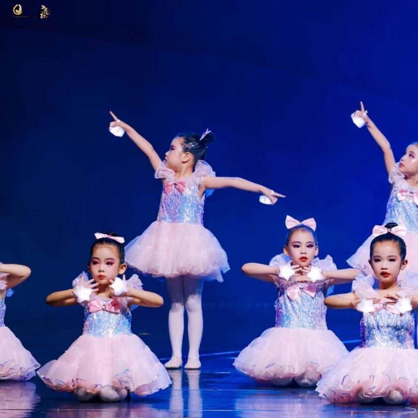 送你一颗小星星舞蹈服幼儿舞蹈蓬蓬纱裙表演服装女童小公主演出服