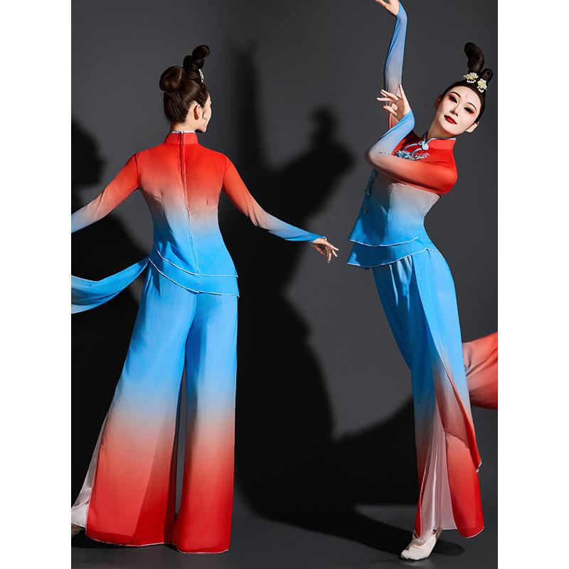 秧歌舞演出服装扇子舞时尚胶州跳舞秧歌服女2025新款古典舞舞蹈服