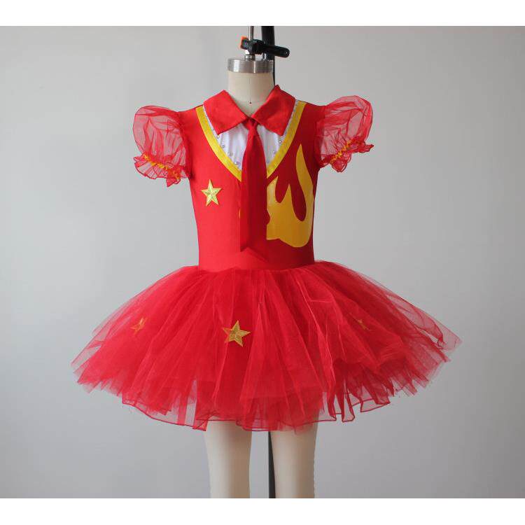 儿童合唱服少先队员红领巾演出服阳光下成长蓬蓬裙学生诗歌朗服装