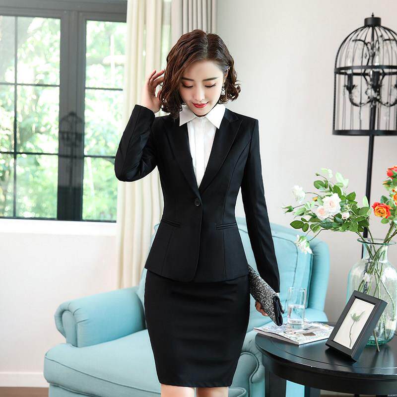 职业装西装套装女售楼部西服前台工装银行工作服时尚气质面试正装