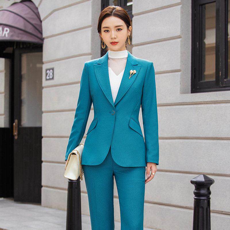 高级感西装套装女春秋新款时尚气质女神范职业正装工作服工装外套