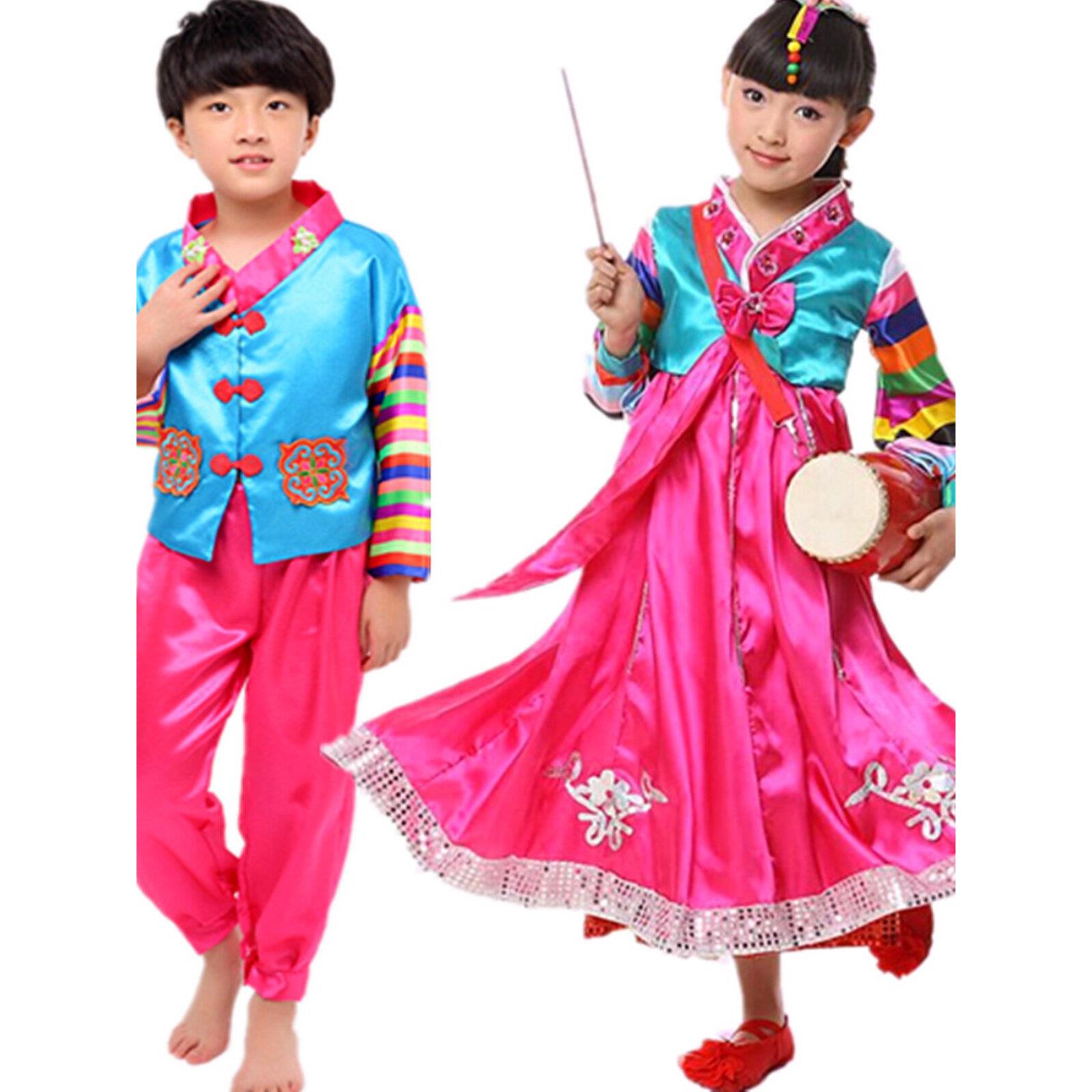 六一儿童韩服演出服朝鲜族表演服装幼儿男童女童大长今舞蹈摄影服