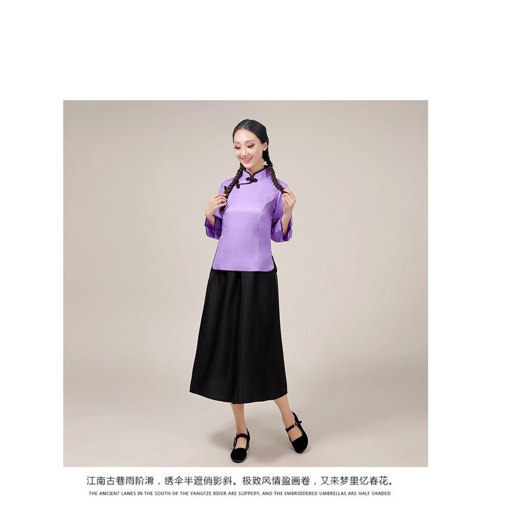 中华民国学生服女五四青年服中华民国风格女装中山服男班服舞台表