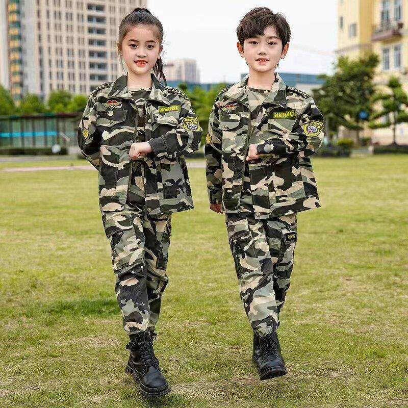 儿童迷彩服套装夏季小学生校服运动服六一合唱演出服幼儿园园服春
