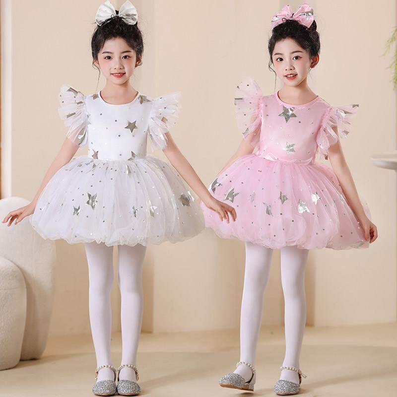 六一儿童演出服蓬蓬裙可爱泡泡裙数星星的孩子幼儿园舞蹈服装