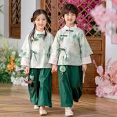 古装 汉服男童夏季 中式 套装 国学儿童表演服 中国风日常高端女童唐装