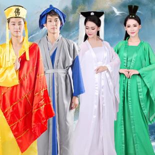 白素贞古装演出服白蛇传新白娘子传奇小青许仙法海夜行衣船夫神话