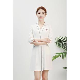 新款 职业连衣裙2021秋季 高端美容院养生馆医疗美容工作服可定女制