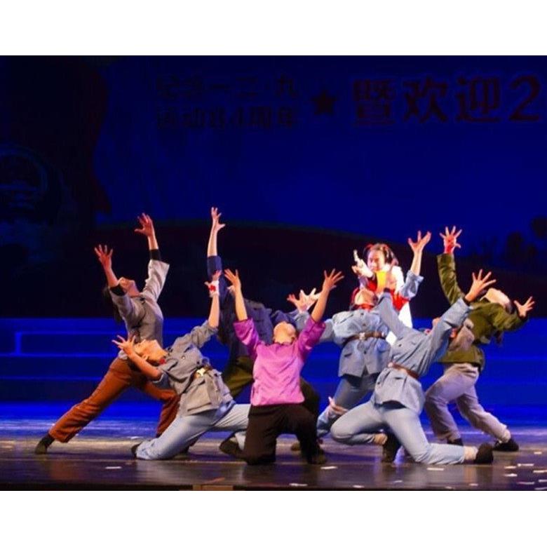 八女投江舞台演出表演服成人儿童话剧现代舞民族舞剧八女投江服装