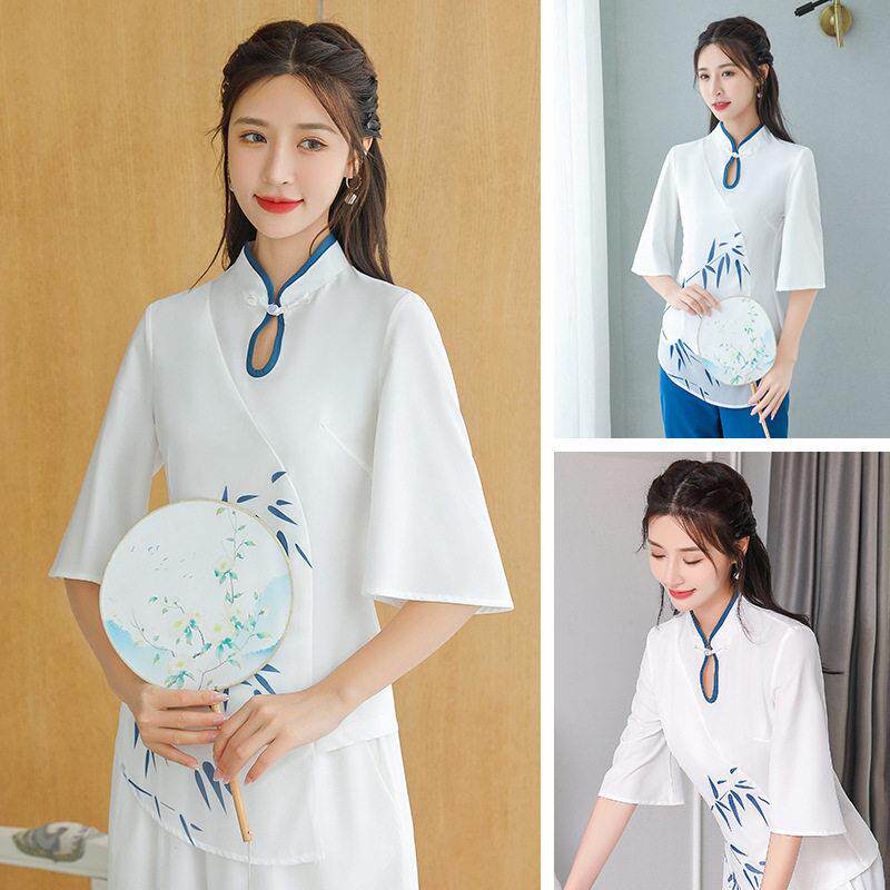 新款美容师工作服女减龄高端采耳足浴技师长裙养生会所美容院工衣