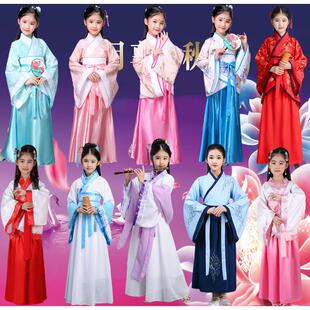 儿童古装三国演义影视剧汉服唐风服装大乔小乔款演出服舞台演东汉