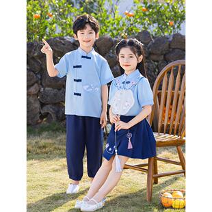 幼儿旗袍学生服幼儿园儿童节演出服五四青年合唱团红歌比赛暑期班