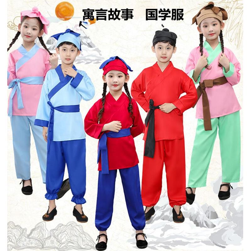 童装寓言故事表演服装孔融制梨蒙木三潜入场兔司马光砸缸服装