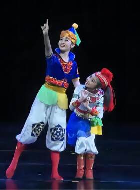 蒙古族儿童民族服装蒙古族舞蹈服装筷子舞训练马舞骑马舞妇女服装
