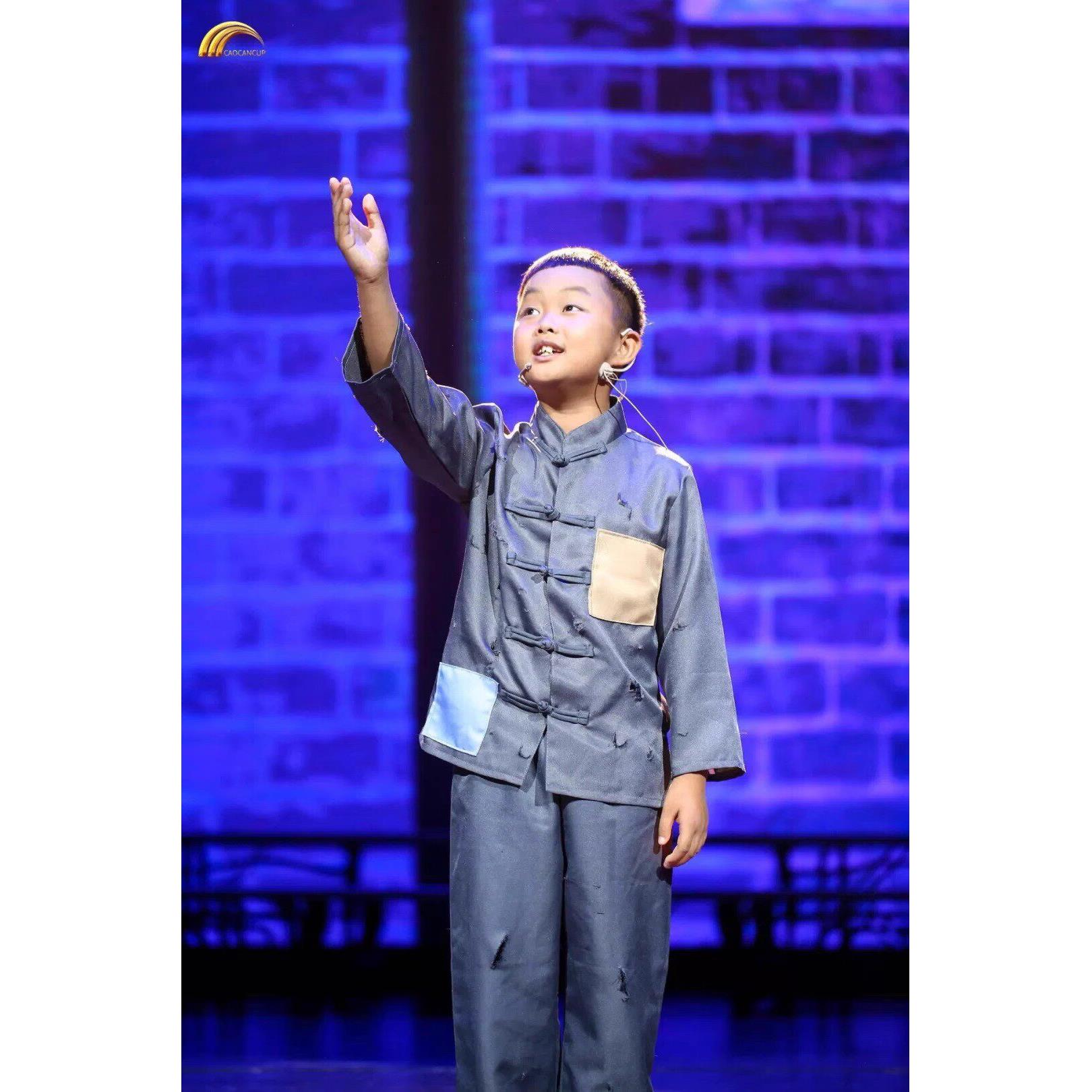 小萝卜头衣服演出服话剧白话剧舞台剧演出服抗日小英雄革命儿童服