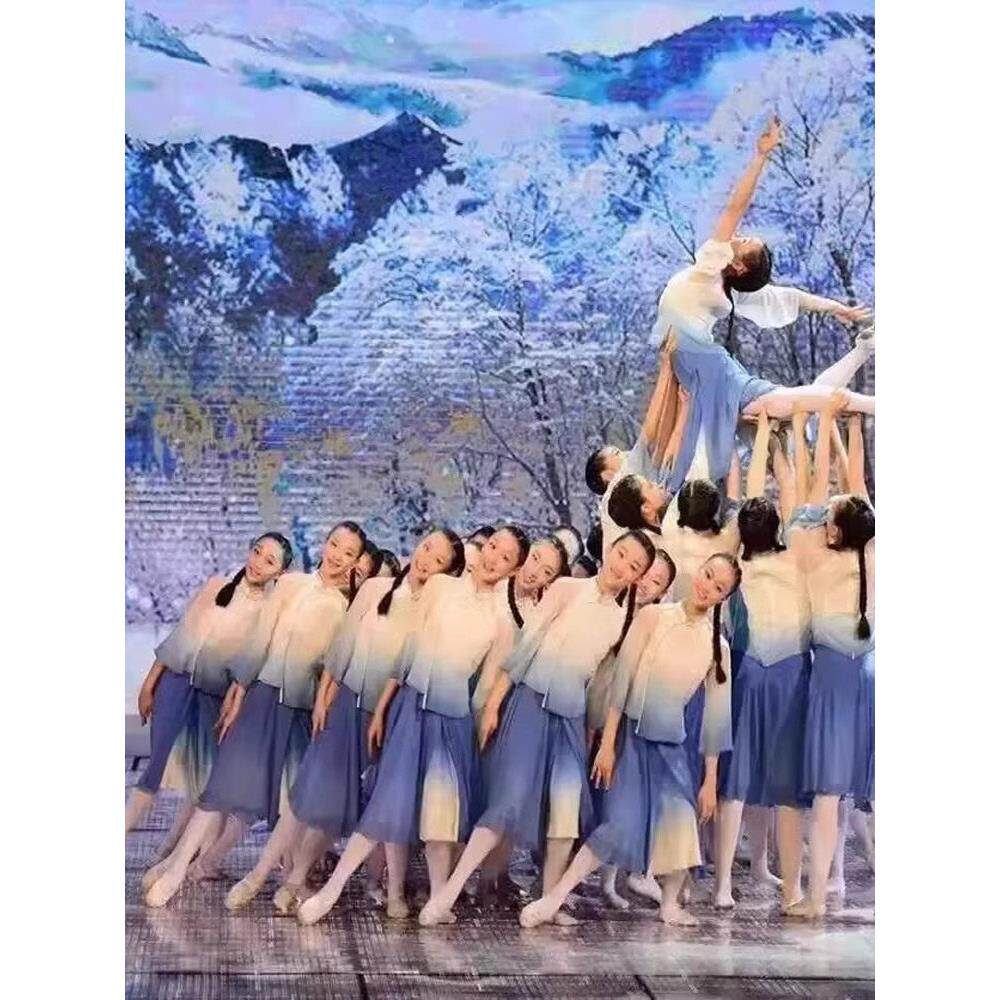 沁园春雪舞蹈服五四青年学生装民国风表演服追忆1911毕业演出服女